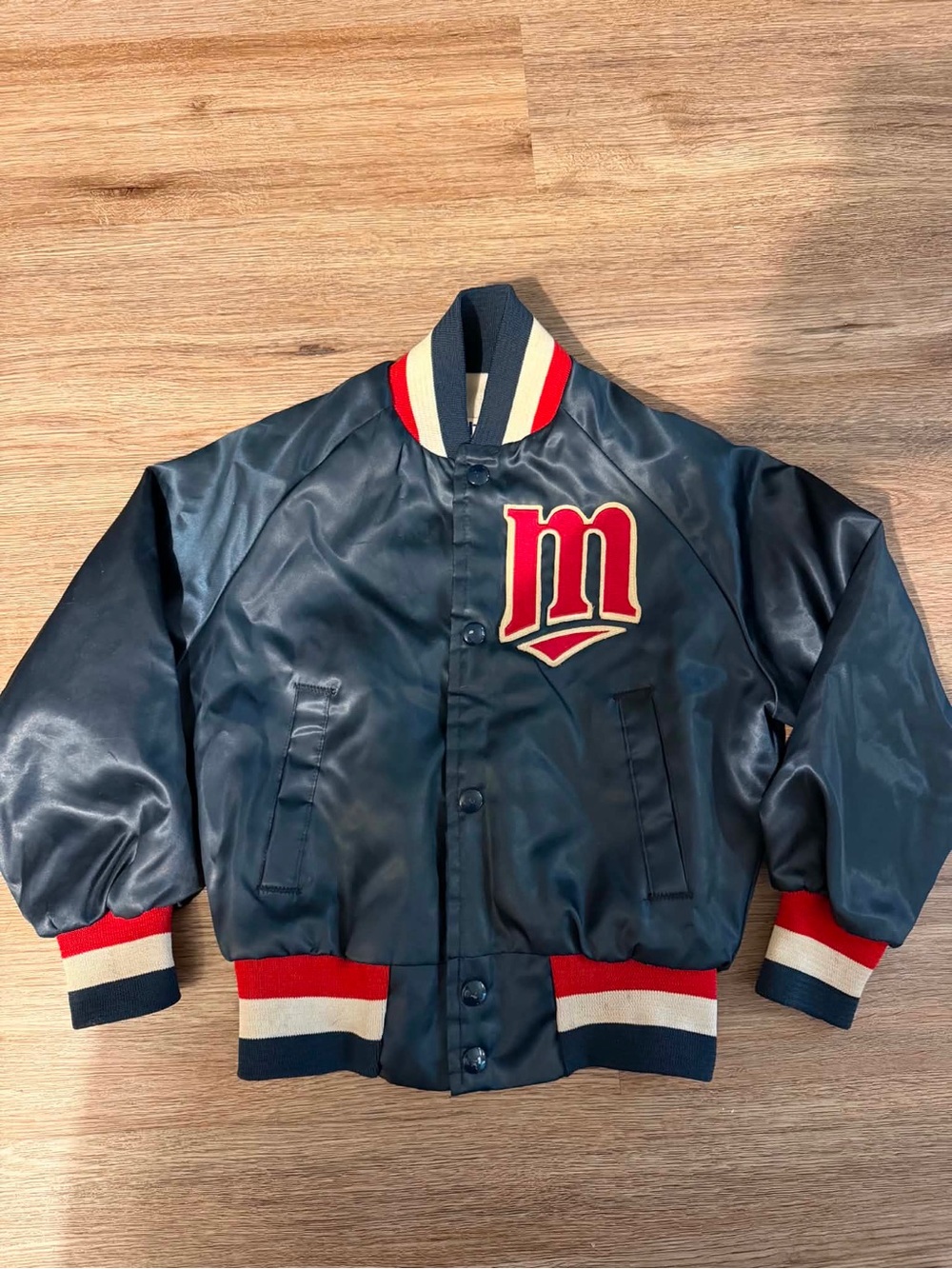 Vintage 80/90's Line Minnesota Twins Baseball Satin Bomber